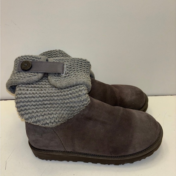 UGG Shaina Knit Suede Boots - Picture 3 of 9